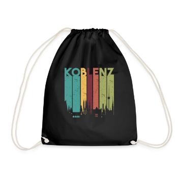 Koblenz Vintage Koblenz Gift - Drawstring Bag - black - Front