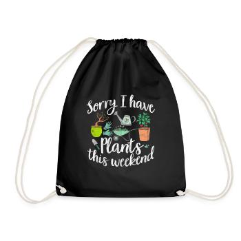 gardener - Drawstring Bag - black - Front