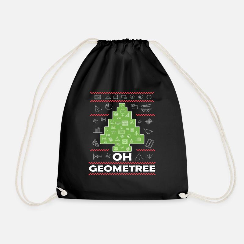 Oh Geometree - Turnbeutel - Schwarz