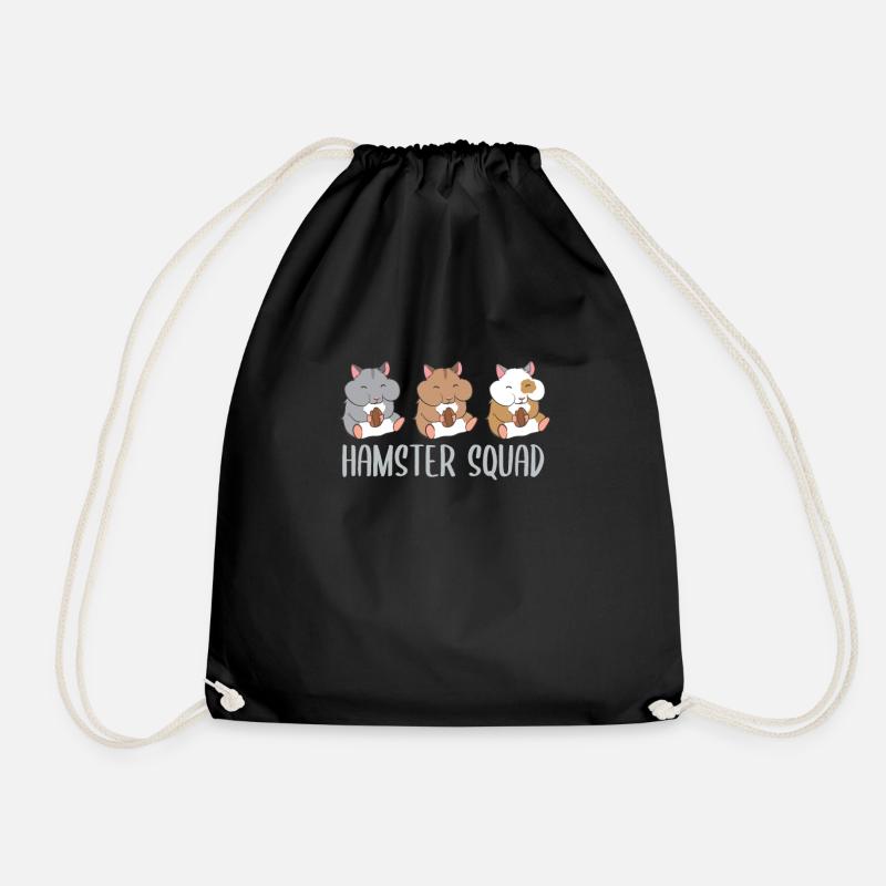 Hamster Squad Lustiger Hamster Team - Turnbeutel - Schwarz