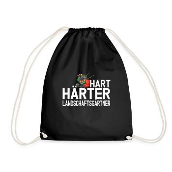 Hart Härter Landschaftsgärtner - Turnbeutel - Schwarz - Vorne