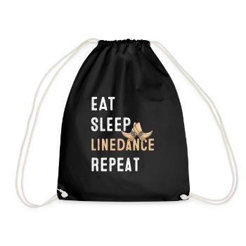 Linedance musique country western danse sport - Sac de sport léger - noir - Devant
