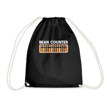 Compteur de haricots Comptabilité numéros de saison fiscale - Sac de sport léger - noir - Devant
