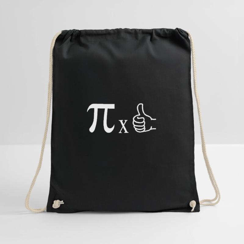 Math math meme Pi times thumb circle number Drawstring Bag