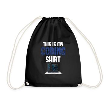 Codeur d’ordinateur Codeur Nerd Codage - Sac de sport léger - noir - Devant