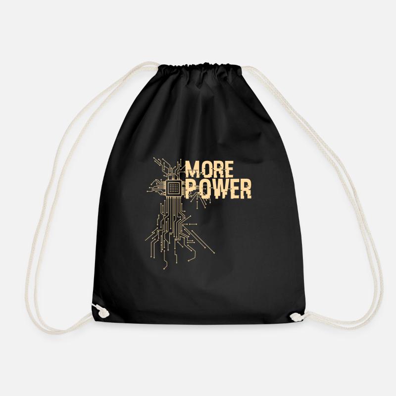 Plus de conception d'ingénieur en matériel électrique - Sac de sport léger - noir