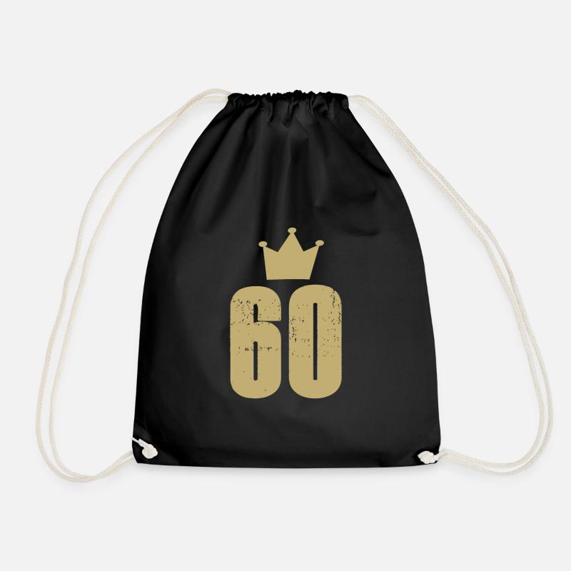 60 - Drawstring Bag - black