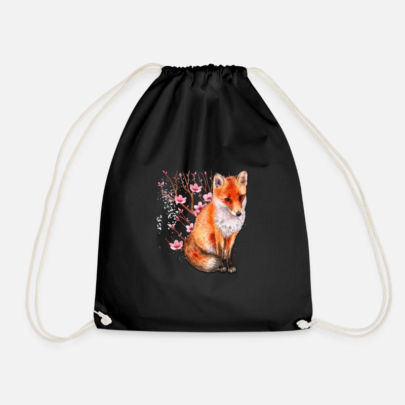 Fox-Kunst - Turnbeutel - Schwarz