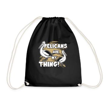Pelican Pelicans Are My Thing - Drawstring Bag - black - Front
