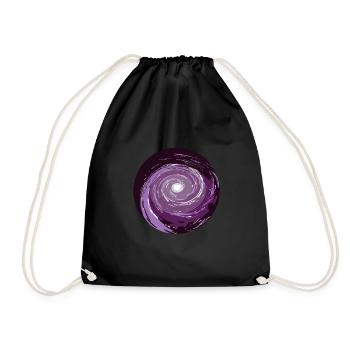 Wormhole in space - Drawstring Bag - black - Front