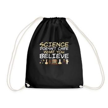 La science ne se soucie pas de ce que vous croyez Science - Sac de sport léger - noir - Devant