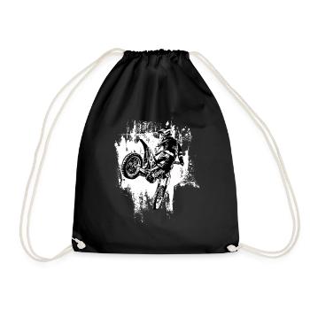 Motocross Design Enduro / Idée cadeau - Sac de sport léger - noir - Devant