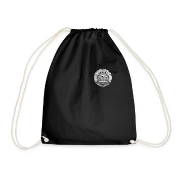 Freemason Mason Illuminati All seeing eye - Drawstring Bag - black - Front