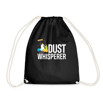 Drôle de femme de ménage nettoyeuse ménage ménage ménage - Sac de sport léger - noir - Devant