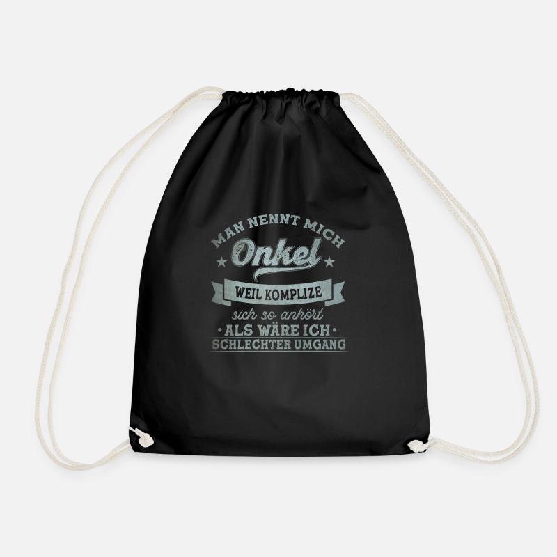 Komplize Patenonkel Pate Onkel Geschenk - Turnbeutel - Schwarz