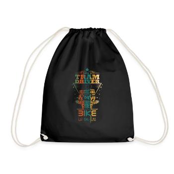 Conducteur de tram disant - Sac de sport léger - noir - Devant