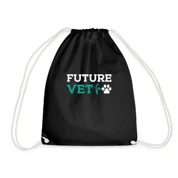 Veterinary School Future Vet ... Vet - Drawstring Bag - black - Front