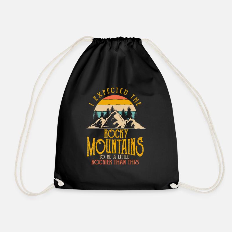Montagnes - Sac de sport léger - noir