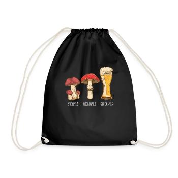 Cèpes Champignons Champignons Cadeau - Sac de sport léger - noir - Devant