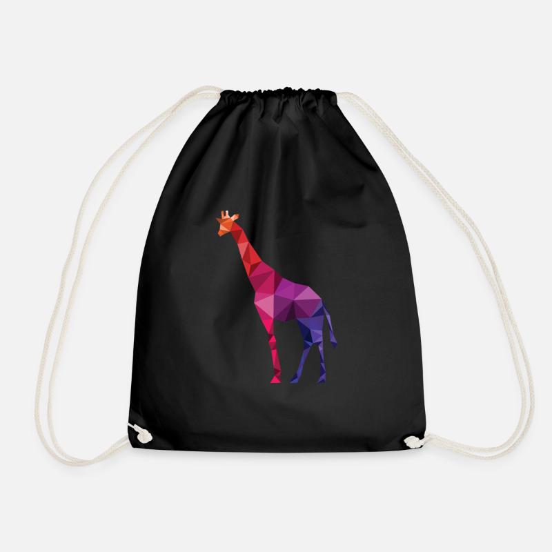 Giraffe - Turnbeutel - Schwarz