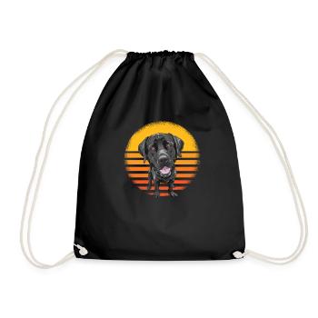 Labrador - Turnbeutel - Schwarz - Vorne