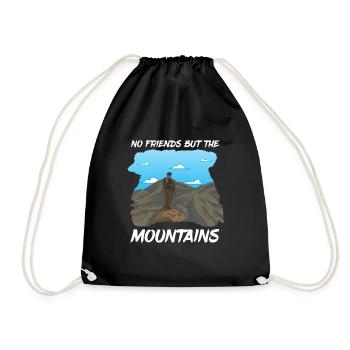 Kurdistan T-Shirt Mountains Kurd Kurdish Rojava - Turnbeutel - Schwarz - Vorne