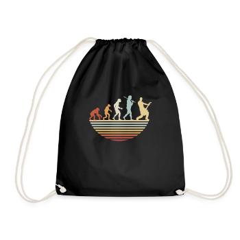 Évolution de la guitare basse - Sac de sport léger - noir - Devant