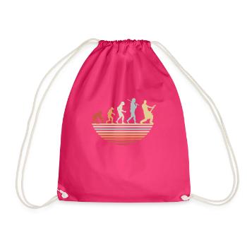 Évolution de la guitare basse - Sac de sport léger - fuchsia - Devant