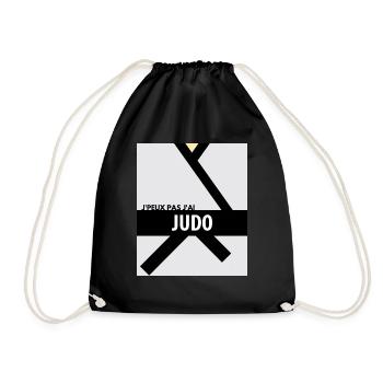 Je peux pas j'ai judo - Sac de sport léger - noir - Devant