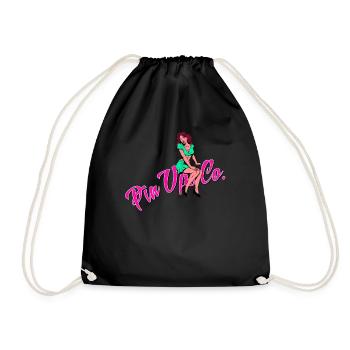 Pinup vintage rockabilly - Sac de sport léger - noir - Devant