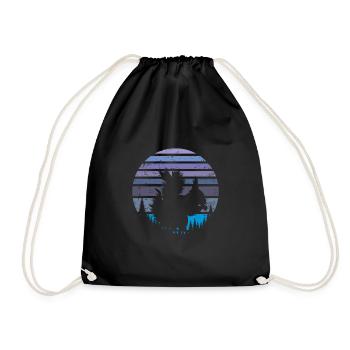 Écureuils de nuit - Sac de sport léger - noir - Devant