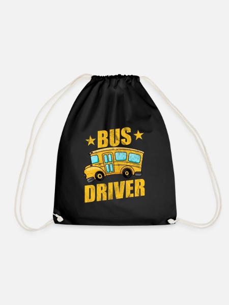 Bus - Turnbeutel - Schwarz