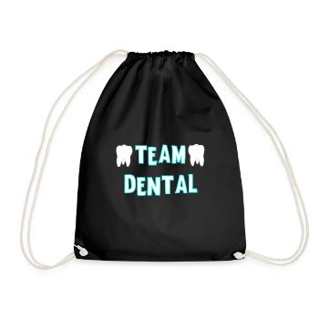 Dental Assistant Dentist Dental Practice Team Dental - Drawstring Bag - black - Front
