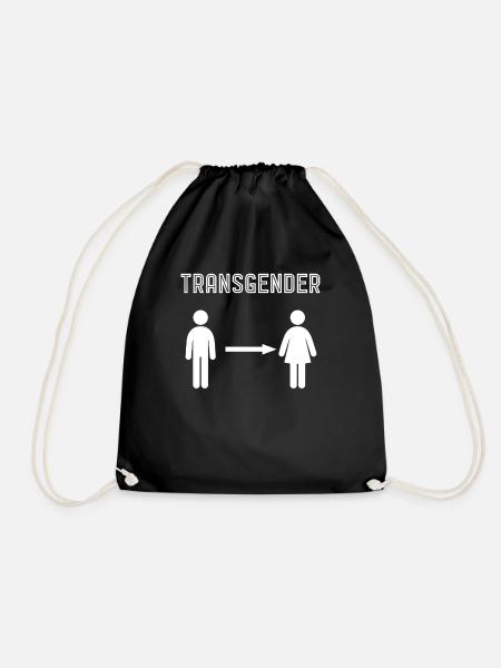 Transgender - Drawstring Bag - black
