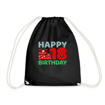 18 ans - Sac de sport léger - noir - Devant
