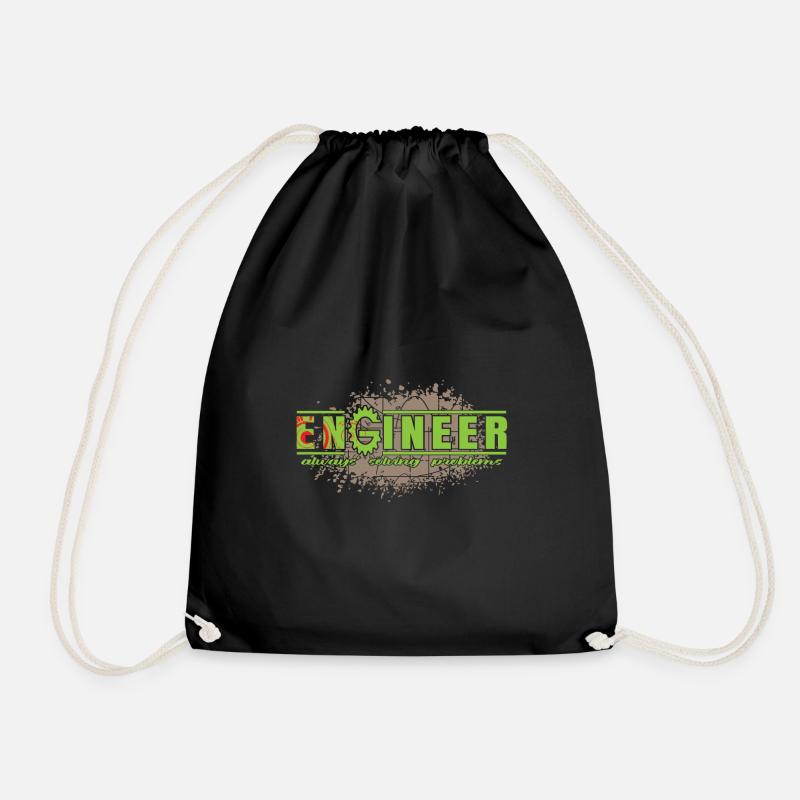 Ingenieur - Engineer - Turnbeutel - Schwarz