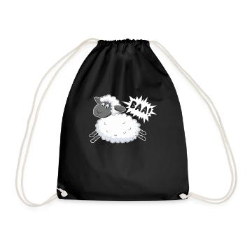 Sheep Baa Baaa Sheep - Drawstring Bag - black - Front