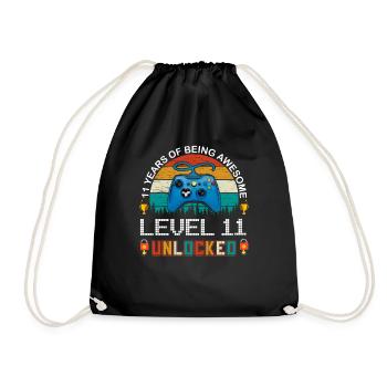 11e anniversaire Gamer Gamer Gift Controller - Sac de sport léger - noir - Devant