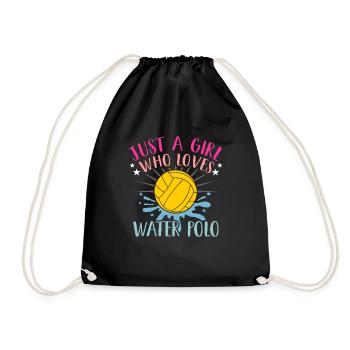 Water polo - Drawstring Bag - black - Front