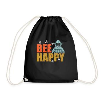 Beekeeper Beekeeper Beekeeper - Drawstring Bag - black - Front