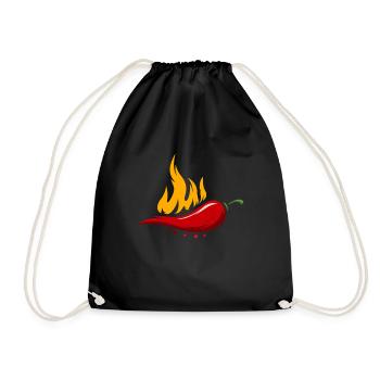 Lovers of spicy dishes Hot Pepper Mexi - Drawstring Bag - black - Front