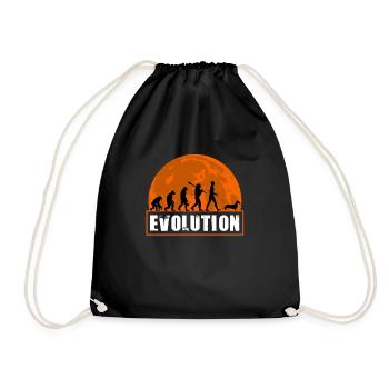 Chemise de teckel, évolution de cadeau drôle d'amant de chien - Sac de sport léger - noir - Devant