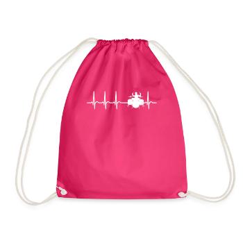 Heartbeat Drummer Drums - Sac de sport léger - fuchsia - Devant