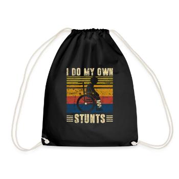 Mes propres cascades à la jambe - Sac de sport léger - noir - Devant