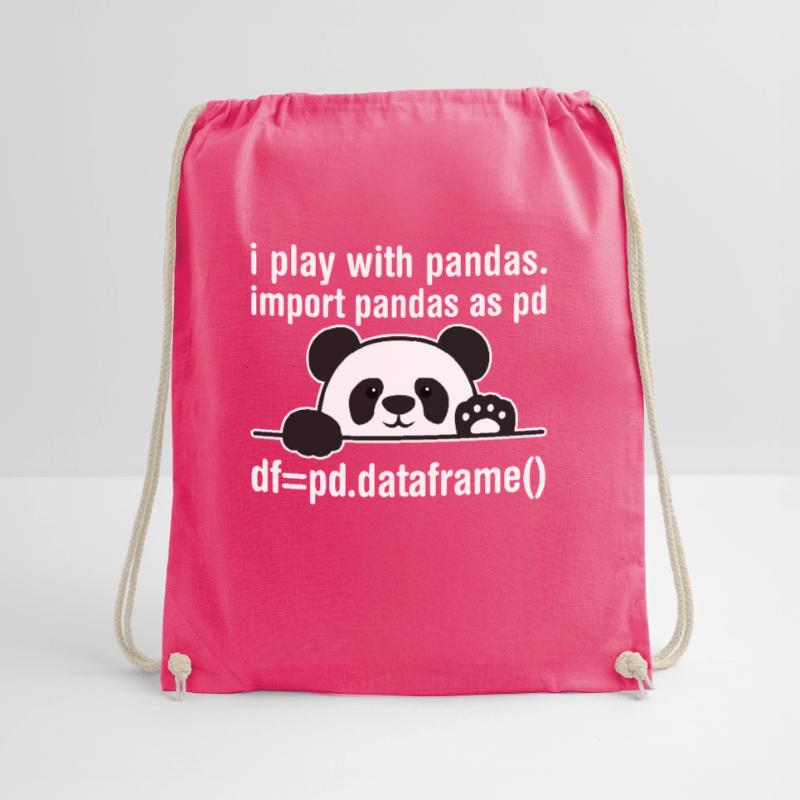 Python Programmierer IT Nerd Panda Programmierung Turnbeutel