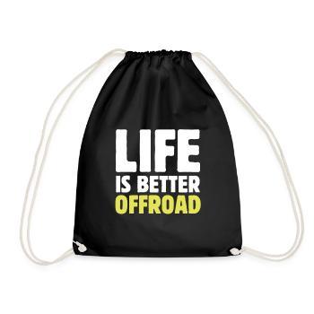 Rock Crawler Life is Better Off-Road Gros pneus Mot - Sac de sport léger - noir - Devant