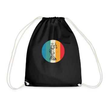 Lawyer lawyer lawyer lawyer attorney gift - Drawstring Bag - black - Front