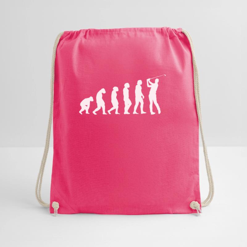 Evolution golf evolution golf player Drawstring Bag