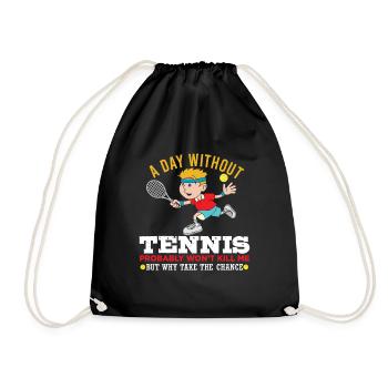Tennis Raquettes de tennis tennis balle de tennis tennis - Sac de sport léger - noir - Devant