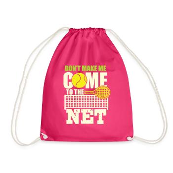 Tennis Racket Tennis Ball Tennis Match - Drawstring Bag - fuchsia - Front